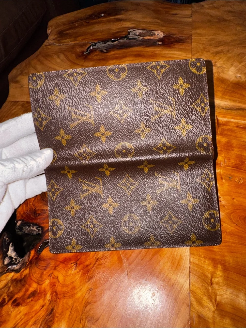 LOUIS VUITTON Monogram Porte Valeurs Checkbook Wallet